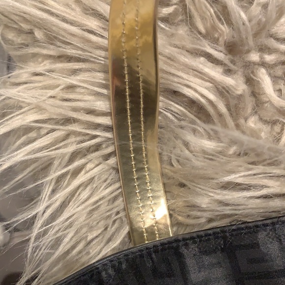 GIVENCHY Parfume Bag Black Gold Faux Leather Tote - Picture 11 of 13